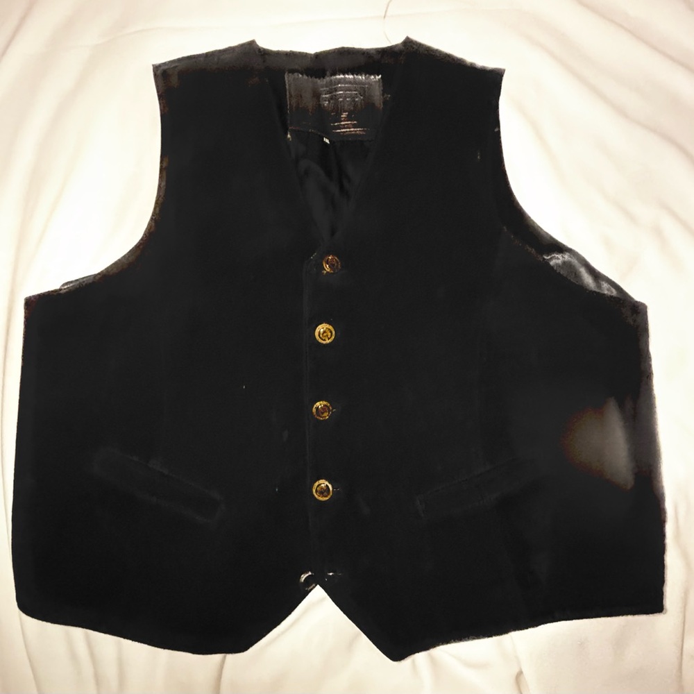 Genuine leather vest xxl